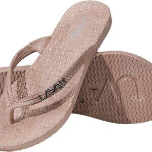 Women Waterproof Flip Flops Recycled Rubber No-Slip Sandals for Pool Beach